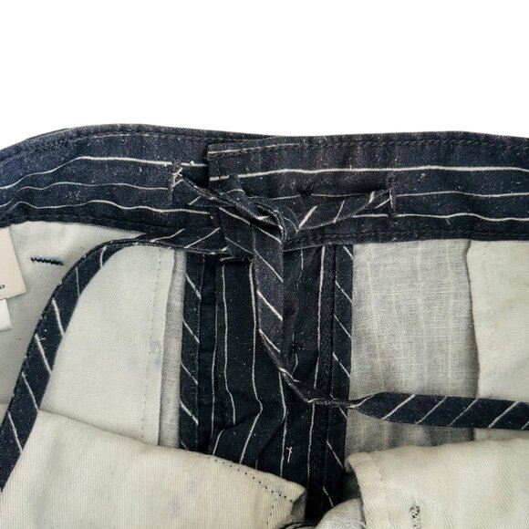 AG Adriano Goldschmied Men's Size 32 Payton Drawstring Cropped Stripe Blue Pants - Picture 9 of 9